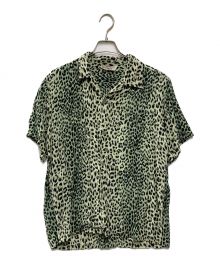 Star OF HOLLYWOOD（スターオブハリウッド）の古着「HIGH DENSITY RAYON OPEN SHIRT “LEOPARD”」｜グリーン