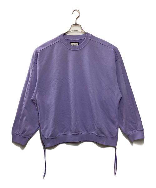 MAISON SPECIAL（メゾンスペシャル）MAISON SPECIAL (メゾンスペシャル) Heavy-Weight Sweat Prime-Over Side Zip Crew Neck Pullover パープル サイズ:2の古着・服飾アイテム