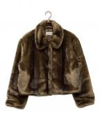 TREEANツリーアン）の古着「berry fur jacket」｜ブラウン