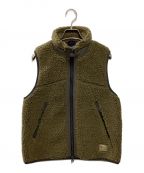 WOOLRICHウールリッチ）の古着「TERRA PILE FLEECE VEST」｜オリーブ