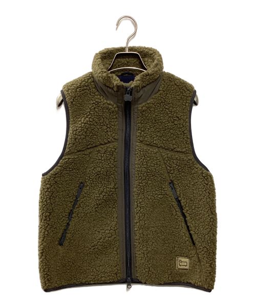 WOOLRICH（ウールリッチ）WOOLRICH (ウールリッチ) TERRA PILE FLEECE VEST オリーブ サイズ:XSの古着・服飾アイテム