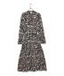 HYKE (ハイク) PEBBLE PRINTED DRESS ホワイト×ブラック サイズ:2：20000円