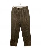 PHIGVEL MAKERSフィグベルマーカーズ）の古着「LINEN PIN TUCK TROUSERS」｜カーキ