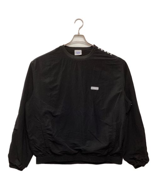 KEBOZ（ケボズ）KEBOZ (ケボズ) ZIP LOGO NYLON PULLOVER ブラック サイズ:Lの古着・服飾アイテム