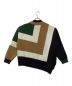 CULLNI (クルニ) STUDIOUS (ステュディオス) 別注COLOR BLOCK TURTLE KNIT グリーン×アイボリー サイズ:1：10000円