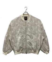 MAISON SPECIAL（メゾンスペシャル）の古着「Prime-Over MA-1 Bomber Jacket」｜アイボリー