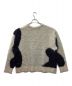 Knuth Marf (クヌースマーフ) Uneck knit pullover ベージュ×ネイビー サイズ:F：8000円