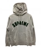 SUPREMEシュプリーム）の古着「Chenille Arc Logo Hooded Sweatshirt」｜グレー