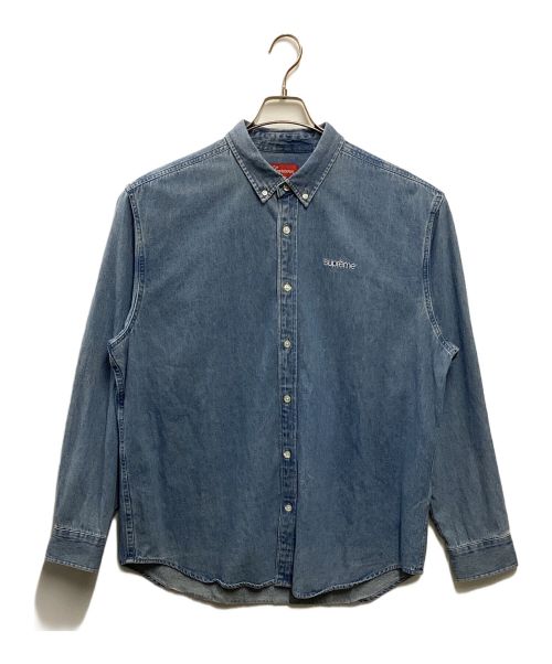 SUPREME（シュプリーム）SUPREME (シュプリーム) Classic Logo Denim Shirt インディゴ サイズ:Lの古着・服飾アイテム