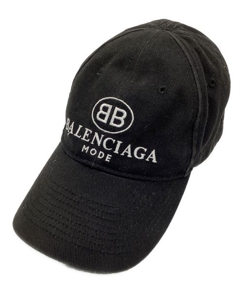 BALENCIAGA（バレンシアガ）BALENCIAGA (バレンシアガ) BBロゴキャップ ブラックの古着・服飾アイテム