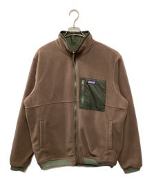 Patagonia（パタゴニア）の古着「MENS REVERSIBLE SHELLED MICRODINI JKT」｜ブラウン×グリーン