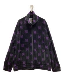 Needles（ニードルズ）の古着「Papillon Velour Track Jacket」｜ブラック×パープル