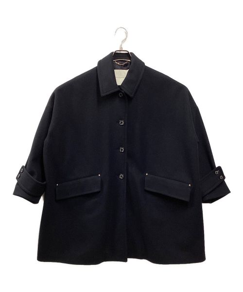 MACKINTOSH（マッキントッシュ）MACKINTOSH (マッキントッシュ) HUMBIE オーバーサイズドロップショルダーショートコート ネイビー サイズ:6の古着・服飾アイテム