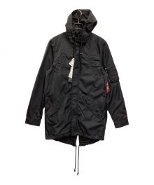 ALPHA×UNDEFEATED（アルファ×アンディフィーテッド）の古着「NYLON M-65 FISHTAIL JACKET」｜ブラック