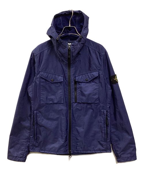 STONE ISLAND（ストーンアイランド）STONE ISLAND (ストーンアイランド) ナイロンフーデッドジャケット ネイビー サイズ:Sの古着・服飾アイテム