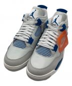 NIKEナイキ）の古着「AIR JORDAN 4 RETRO」｜ホワイト×ブルー