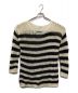 Saint Laurent Paris（サンローランパリ）の古着「Oversize Striped Sweater」｜ホワイト×ブラック