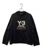 Y-3ワイスリー）の古着「Y-3 STACKED LOGO CREW SWEATER」｜ブラック