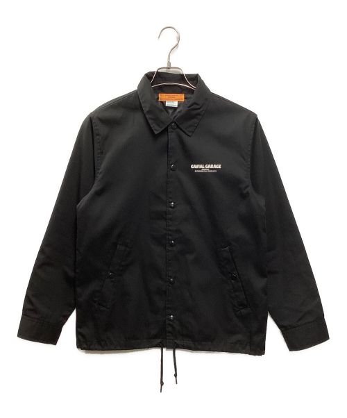 GAVIAL GARAGE（ガヴィルガレージ）GAVIAL GARAGE (ガヴィルガレージ) MESSAROUND ookami Coach Jacket ブラック サイズ:Sの古着・服飾アイテム