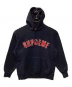 SUPREMEシュプリーム）の古着「pearl logo hooded sweatshirt」｜ネイビー