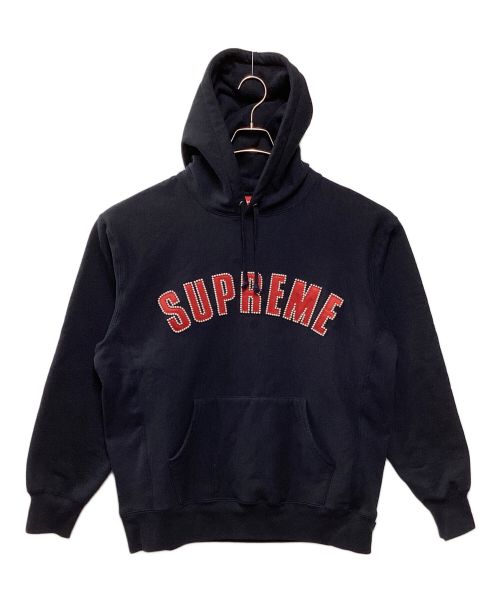 SUPREME（シュプリーム）SUPREME (シュプリーム) pearl logo hooded sweatshirt ネイビー サイズ:Lの古着・服飾アイテム