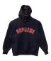 SUPREME（シュプリーム）の古着「pearl logo hooded sweatshirt」｜ネイビー