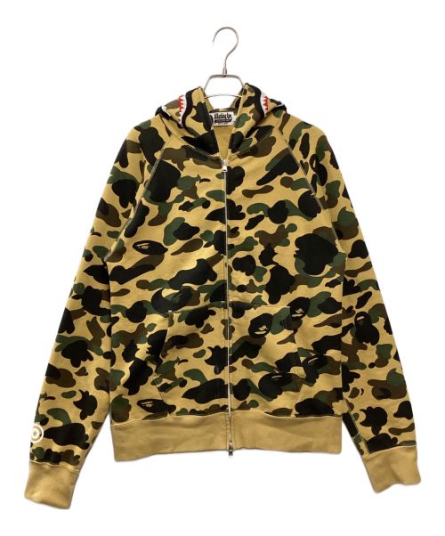 A BATHING APE（アベイシングエイプ）A BATHING APE (アベイシングエイプ) SHARK FULL ZIP HOODIE ベージュ サイズ:Lの古着・服飾アイテム