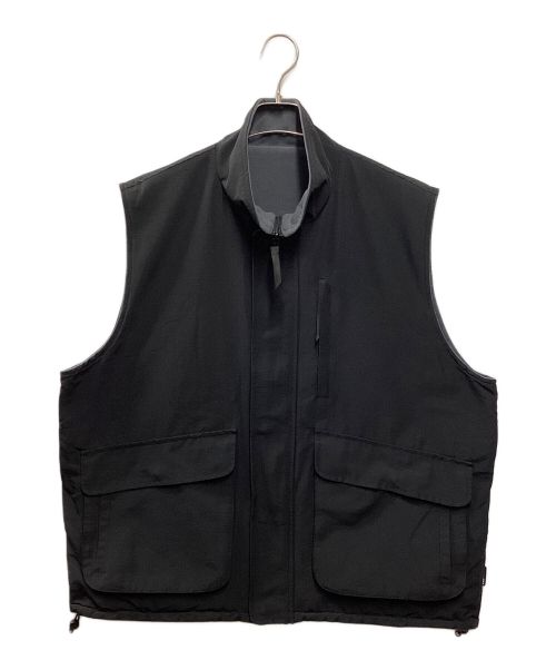 PWA（プア）PWA (プア) WIND-STOP RV VEST ブラック×グレー サイズ:Lの古着・服飾アイテム