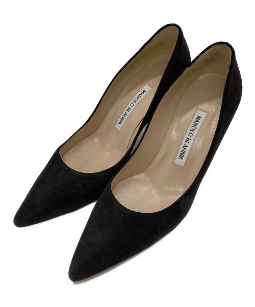 Manolo Blahnik（マノロブラニク）Manolo Blahnik (マノロブラニク) ヒールパンプス ブラック サイズ:37 1/2の古着・服飾アイテム