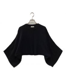 HYKE（ハイク）の古着「C/C KNIT THERMAL PONCHO」｜ブラック