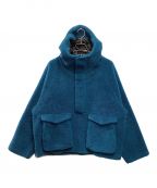 My Beautiful Landletマイビューティフルランドレット）の古着「VINTAGE SHEEP BOA ANORAK HOODIE」｜ブルー