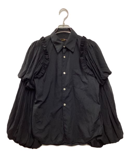 COMME des GARCONS（コムデギャルソン）COMME des GARCONS (コムデギャルソン) フリルブラウス ブラック サイズ:XSの古着・服飾アイテム