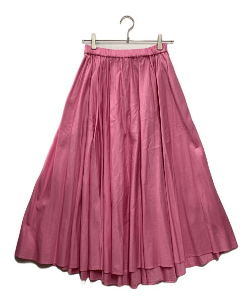 ATON（エイトン）ATON (エイトン) MICRO COTTON SATIN GATHERED SKIRT ショッキングピンク サイズ:36 未使用品の古着・服飾アイテム