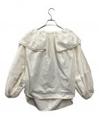 RIKOリコ）の古着「Double-collar quilting sleeve blouse」｜ホワイト