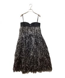 MAISON SPECIAL（メゾンスペシャル）の古着「Fringe Tulle」｜ブラック×シルバー