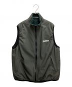 X-LARGEエクストララージ）の古着「REVERSIBLE BOA VEST」｜グレー×グリーン