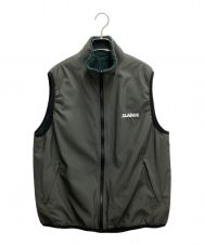 X-LARGE (エクストララージ) REVERSIBLE BOA VEST グレー×グリーン サイズ:L