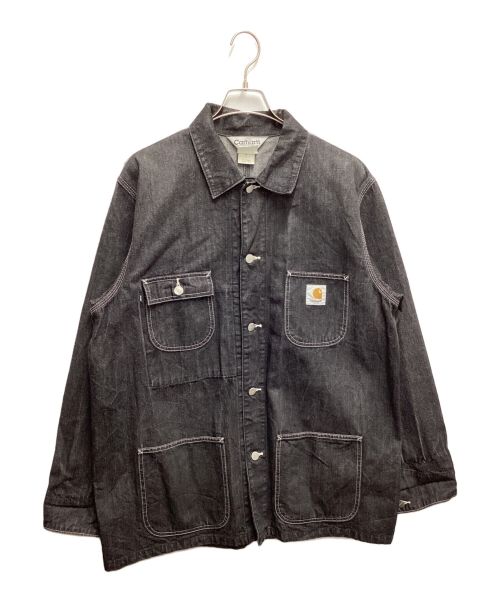 CarHartt（カーハート）CarHartt (カーハート) デニムカバーオール ブラック サイズ:XLの古着・服飾アイテム