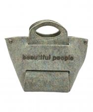 beautiful people (ビューティフルピープル) recycled felt assemble bag グリーン