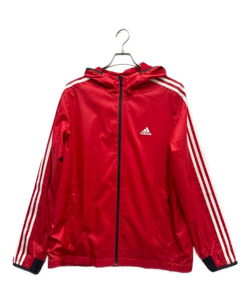 adidas（アディダス）adidas (アディダス) ウーブン ウインドブレーカー レッド サイズ:XLの古着・服飾アイテム