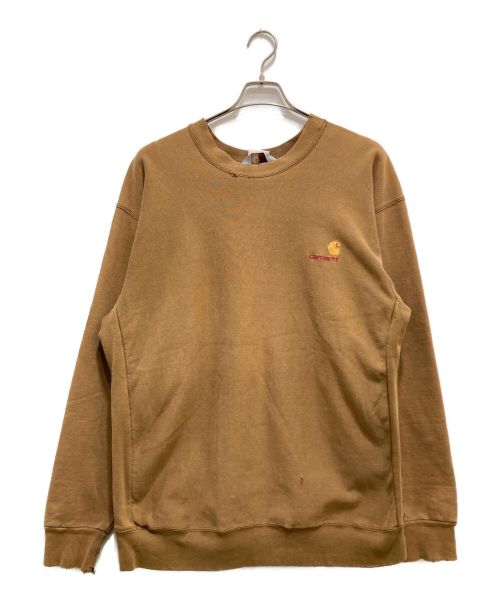 CarHartt（カーハート）CarHartt (カーハート) 90s ロゴスウェット ブラウン サイズ:不明の古着・服飾アイテム