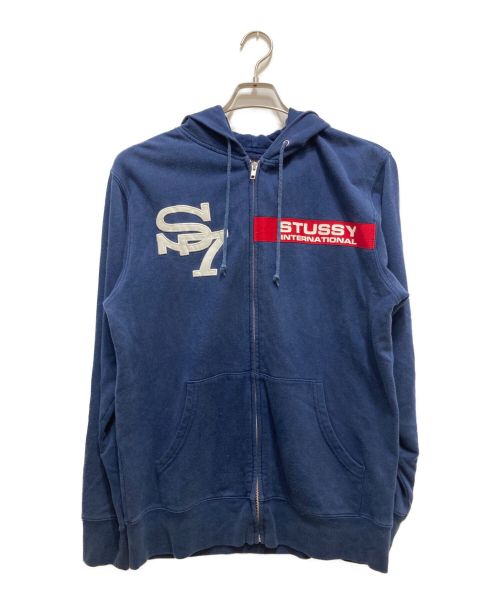 stussy（ステューシー）stussy (ステューシー) 90s OLD ジップパーカー ネイビー サイズ:Lの古着・服飾アイテム