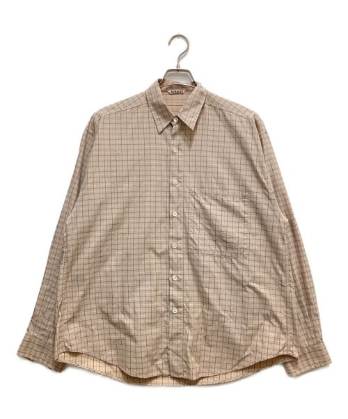 AURALEE（オーラリー）AURALEE (オーラリー) WASHED FINX TWILL BIG SHIRTS ベージュ サイズ:4の古着・服飾アイテム