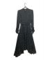 AMERI (アメリ) POWER SHOULDER FRILL DRESS ブラック サイズ:表記無し：7800円