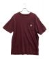 CarHartt（カーハート）の古着「ポケットTシャツ」｜ボルドー