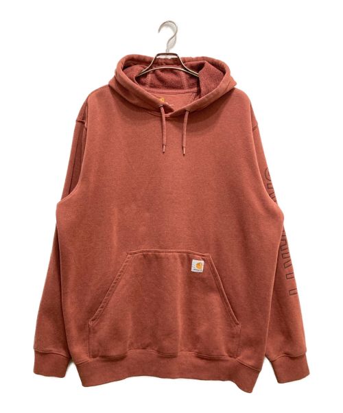 CarHartt（カーハート）CarHartt (カーハート) プルオーバーパーカー ブラウン サイズ:XLの古着・服飾アイテム