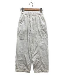 TODAYFUL（トゥデイフル）の古着「Cotton Gather Pants」｜ホワイト