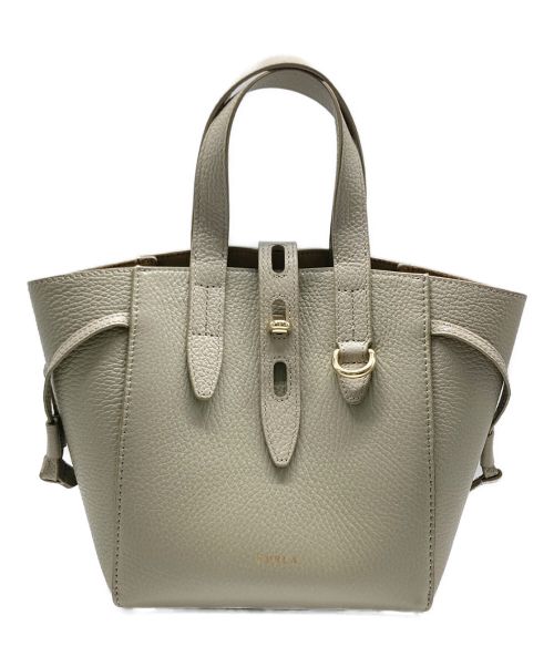 FURLA（フルラ）FURLA (フルラ) NET MINI 2WAYショルダーバッグ ベージュの古着・服飾アイテム