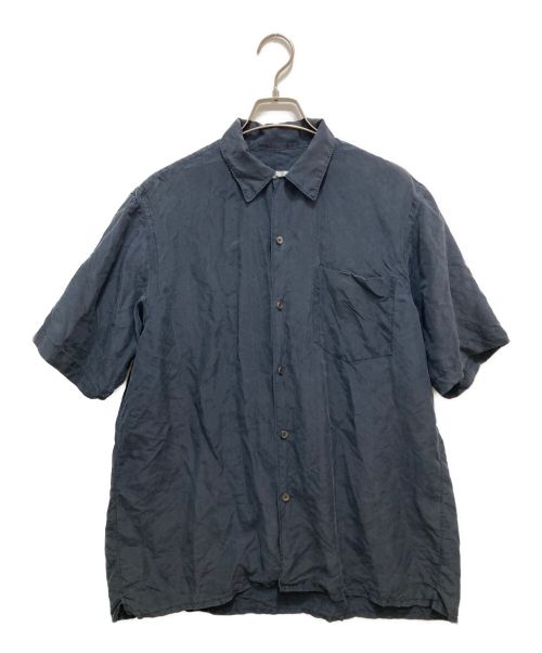 COMOLI（コモリ）COMOLI (コモリ) コモリ　シルクオープンカラーシャツ ネイビー サイズ:1の古着・服飾アイテム