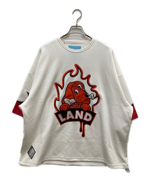 LAND by MILKBOY（ランドバイミルクボーイ）LAND by MILKBOY (ランドバイミルクボーイ) GALFY (ガルフィー) FLAME TEE ホワイト サイズ:Freeの古着・服飾アイテム